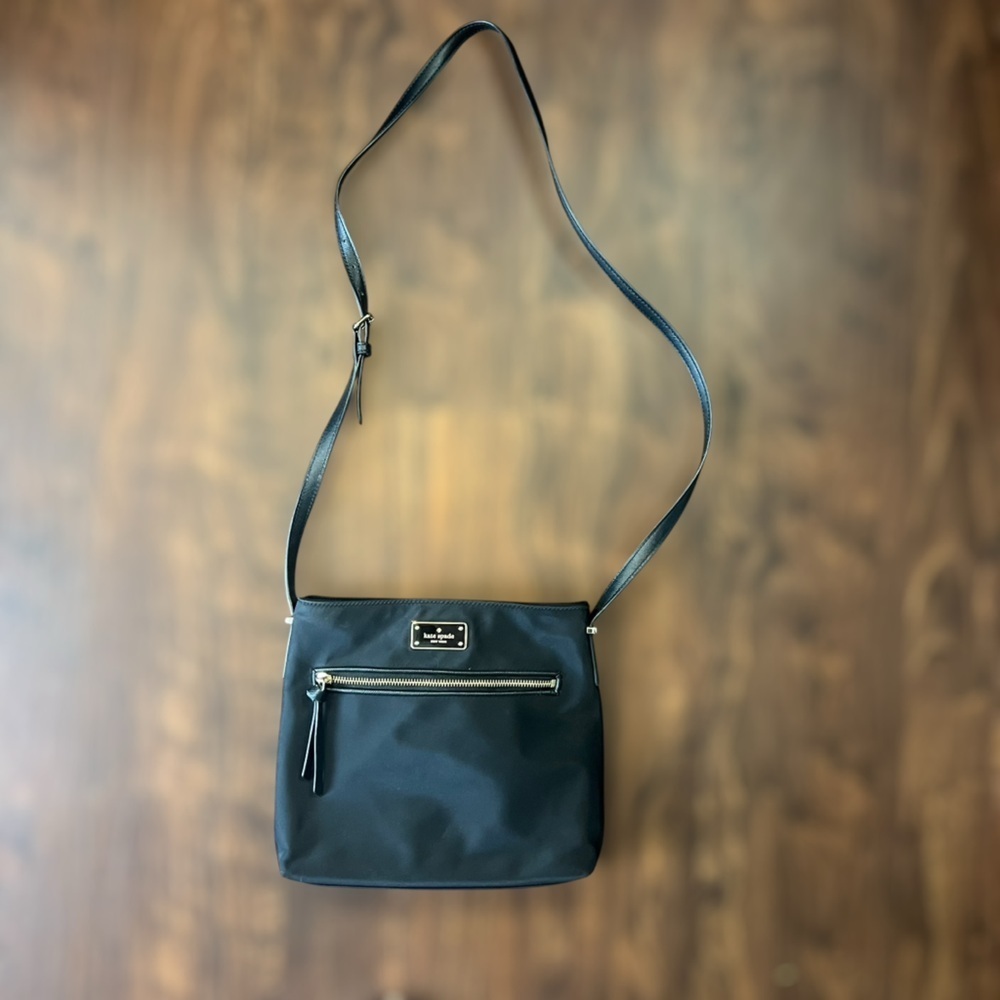Kate Spade Dessi Wilson Road Nylon Crossbody Bag Handbag Purse Black - Picture 5 of 13